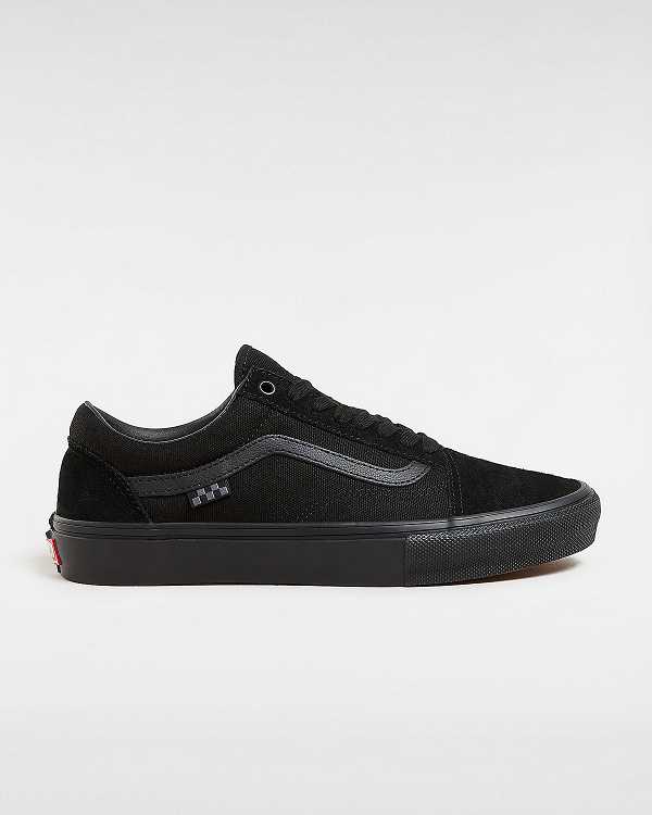 Black Vans Old Skool Women Skate Shoes | VN9508261