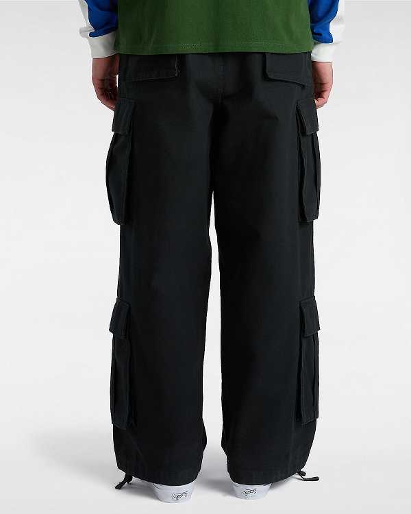 Black Vans Premium Baggy Cargo Men Pants | VN7523069