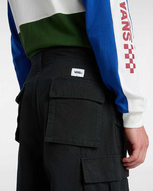 Black Vans Premium Baggy Cargo Men Pants | VN7523069