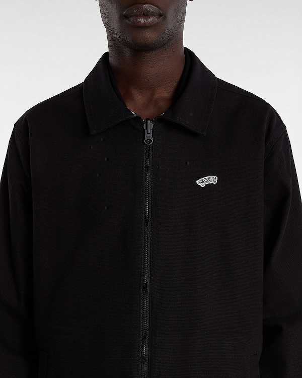 Black Vans Premium Reversible Station Men Jacket | VN4795620