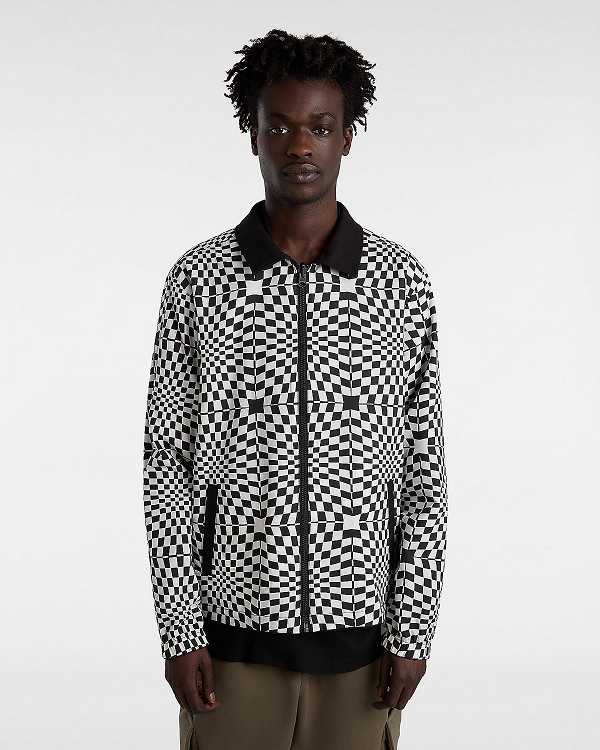 Black Vans Premium Reversible Station Men Jacket | VN4795620