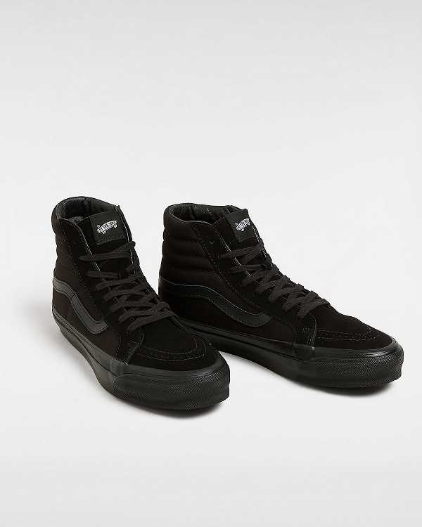 Black Vans Premium Sk8-Hi 38 Men Sneakers | VN8739520