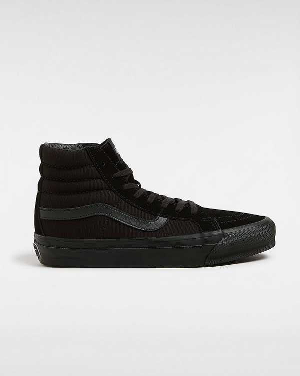 Black Vans Premium Sk8-Hi 38 Men Sneakers | VN8739520