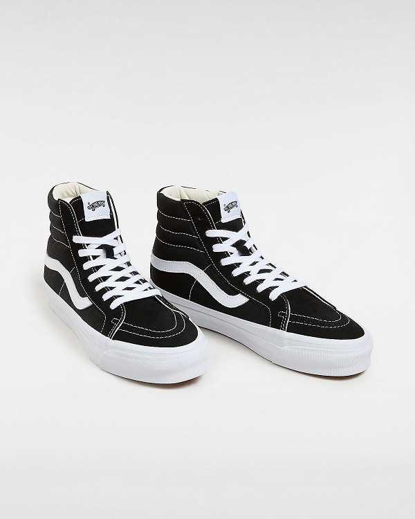 Black Vans Premium Sk8-Hi 38 Reissue Women Skate Shoes | VN7952463