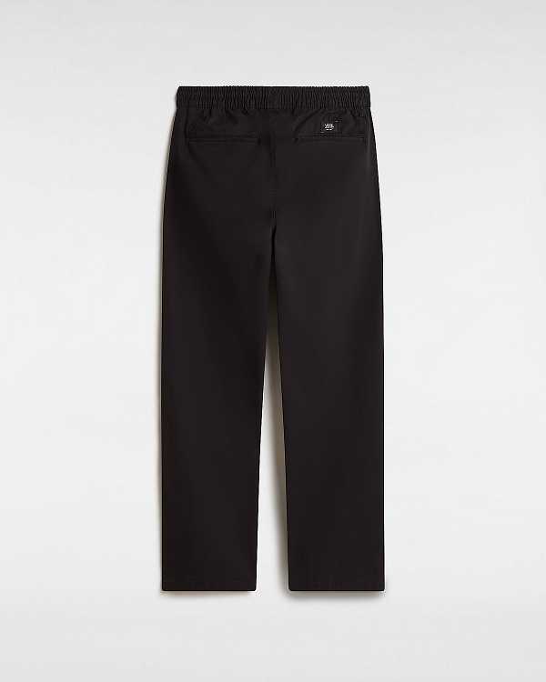 Black Vans Range Relaxed Elastic Men Pants | VN0182679
