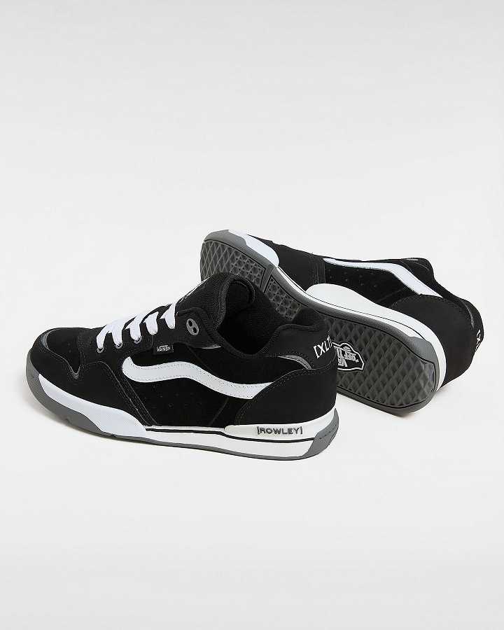 Black Vans Rowley XLT Women Skate Shoes | VN2049675
