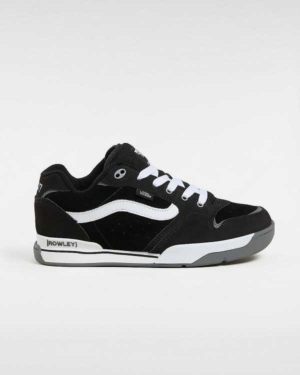 Black Vans Rowley XLT Women Skate Shoes | VN2049675