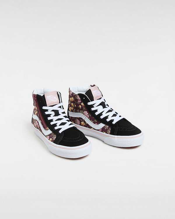 Black Vans SK8-Hi Reissue Side Zip (4-8 years) Kids' Sneakers | VN3091625