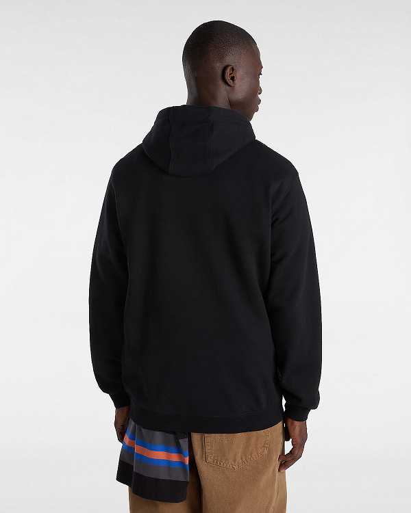 Black Vans Scuttle Men Hoodie | VN3185279