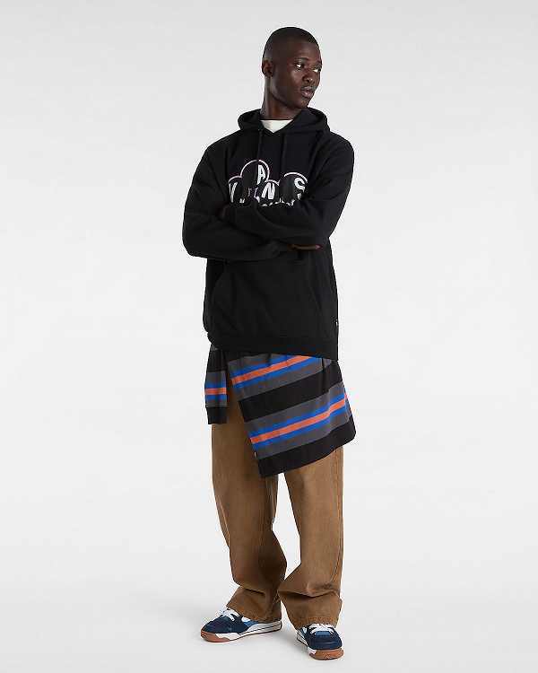 Black Vans Scuttle Men Hoodie | VN3185279