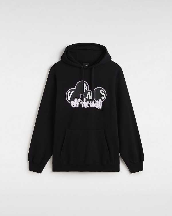 Black Vans Scuttle Men Hoodie | VN3185279