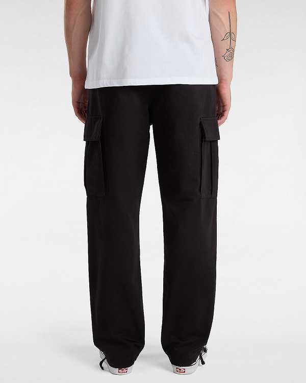 Black Vans Service Cargo Loose Tapered Men Pants | VN4928307
