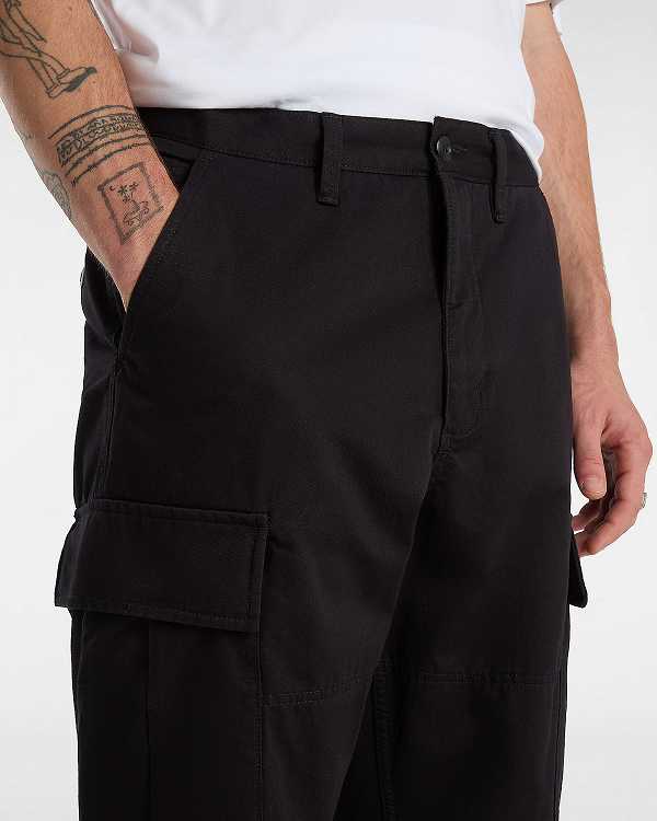 Black Vans Service Cargo Loose Tapered Men Pants | VN4928307
