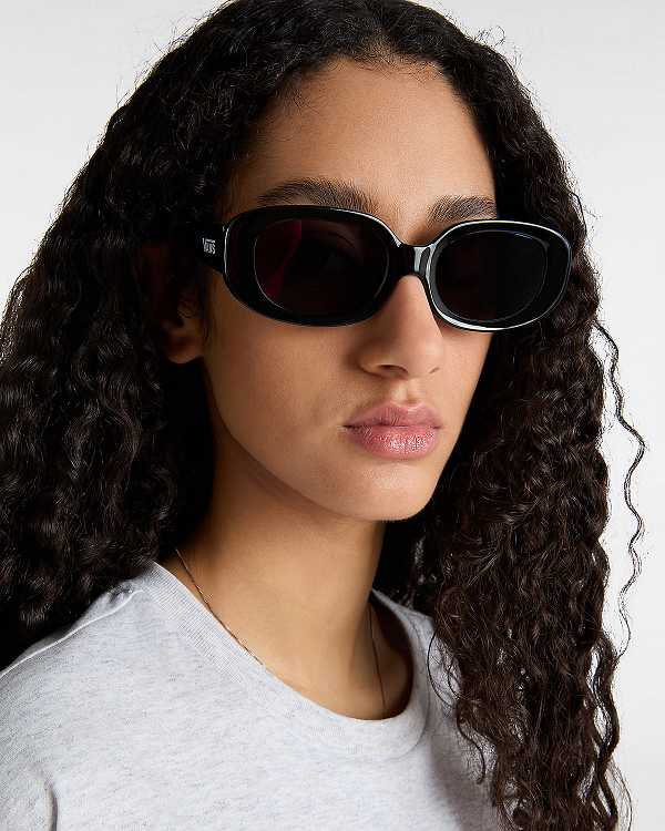Black Vans Showstopper Unisex Sunglasses | VN5924836