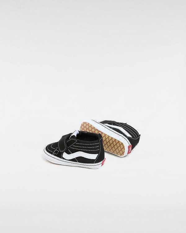 Black Vans Sk8-Hi Crib (0-1 year) Kids' Sneakers | VN1354709