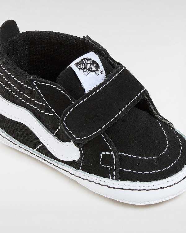 Black Vans Sk8-Hi Crib (0-1 year) Kids' Sneakers | VN1354709