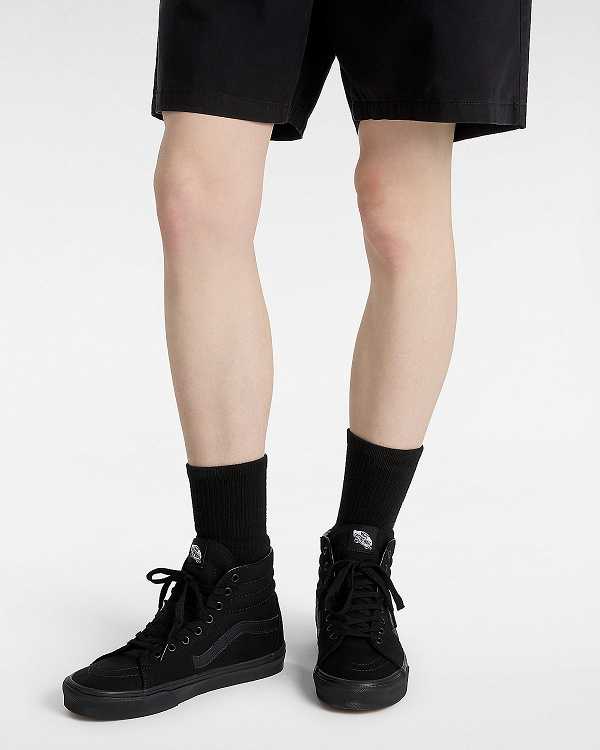Black Vans Sk8-Hi Women Sneakers | VN7109683