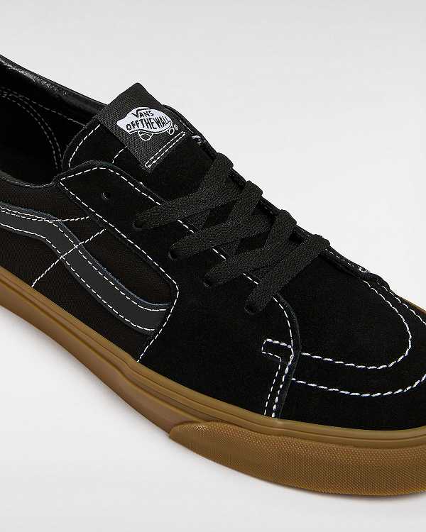 Black Vans Sk8-Low Men Sneakers | VN0652817