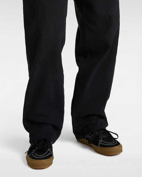 Black Vans Sk8-Low Men Sneakers | VN0652817