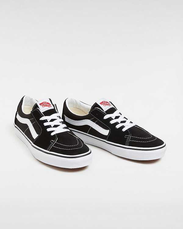Black Vans Sk8-Low Women Skate Shoes | VN2046789