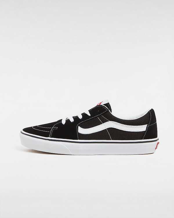 Black Vans Sk8-Low Women Skate Shoes | VN2046789
