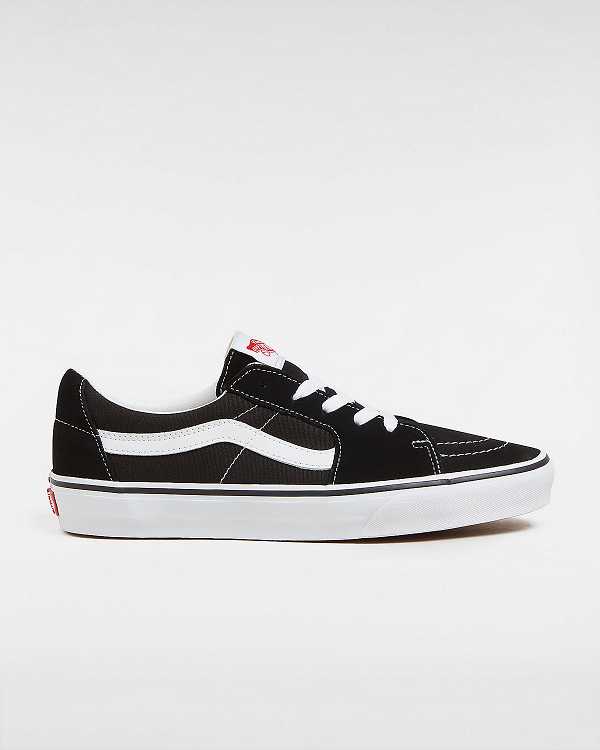 Black Vans Sk8-Low Women Skate Shoes | VN2046789