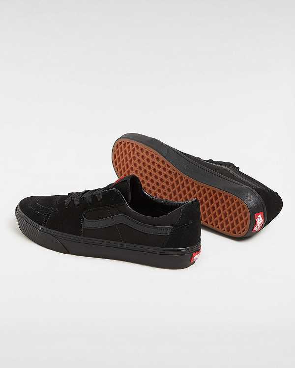 Black Vans Sk8-Low Women Sneakers | VN3958216
