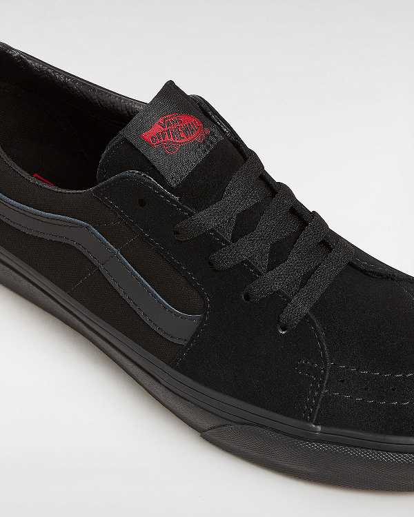 Black Vans Sk8-Low Women Sneakers | VN3958216