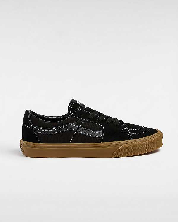 Black Vans Sk8-Low Women Sneakers | VN5234160