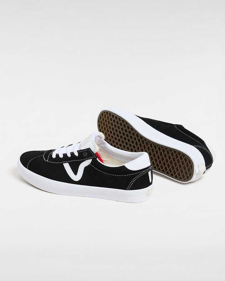 Black Vans Skate Sport Men Sneakers | VN3248160
