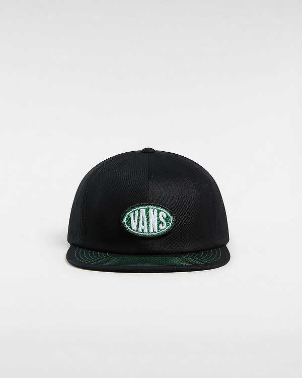 Black Vans Spray On Jockey Unisex Hats | VN5213948
