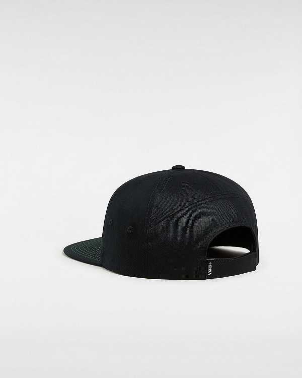 Black Vans Spray On Jockey Unisex Hats | VN5213948