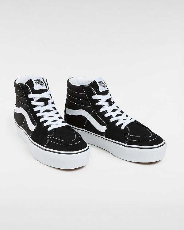 Black Vans Suede Sk8-Hi Platform 2.0 Women Sneakers | VN7358642