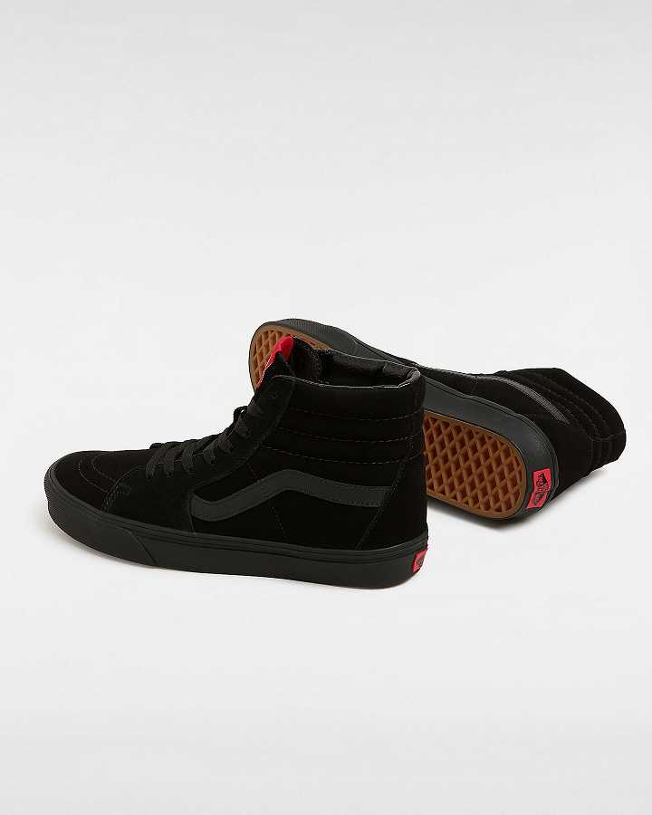 Black Vans Suede Sk8-Hi Women Sneakers | VN0235148