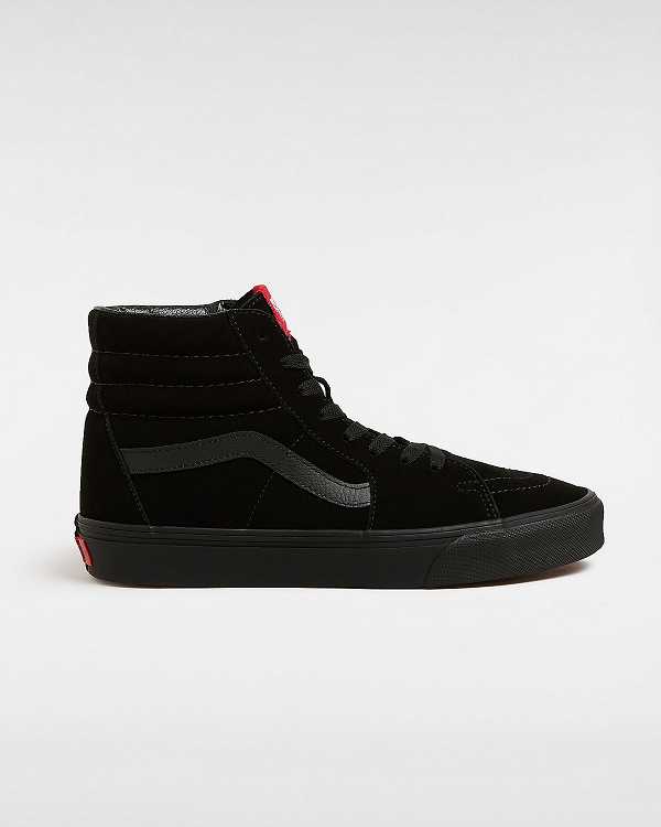 Black Vans Suede Sk8-Hi Women Sneakers | VN0235148