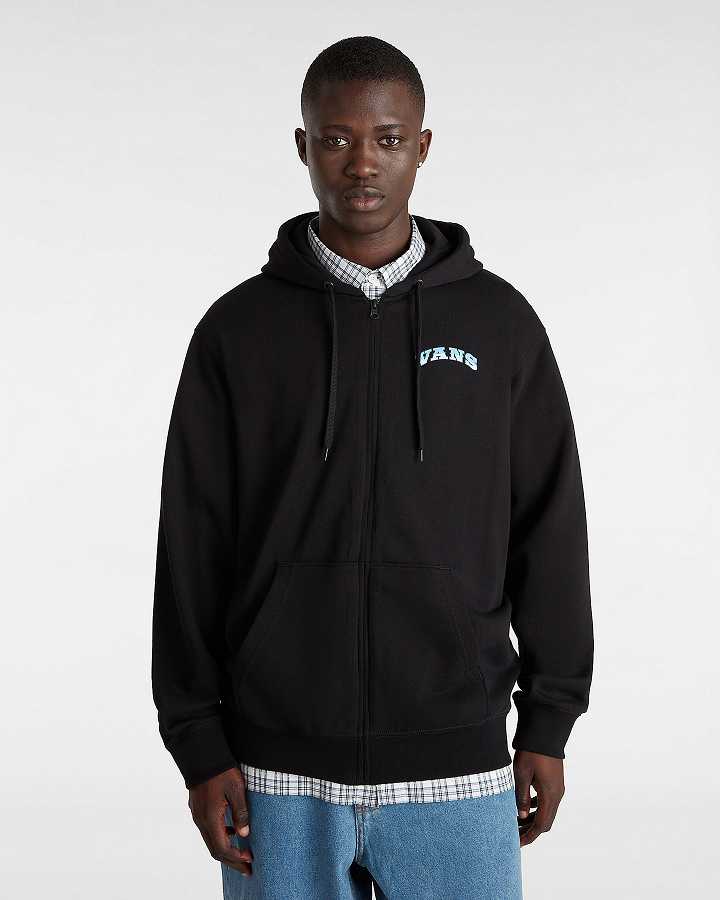 Black Vans True Waves Men Hoodie | VN0273864