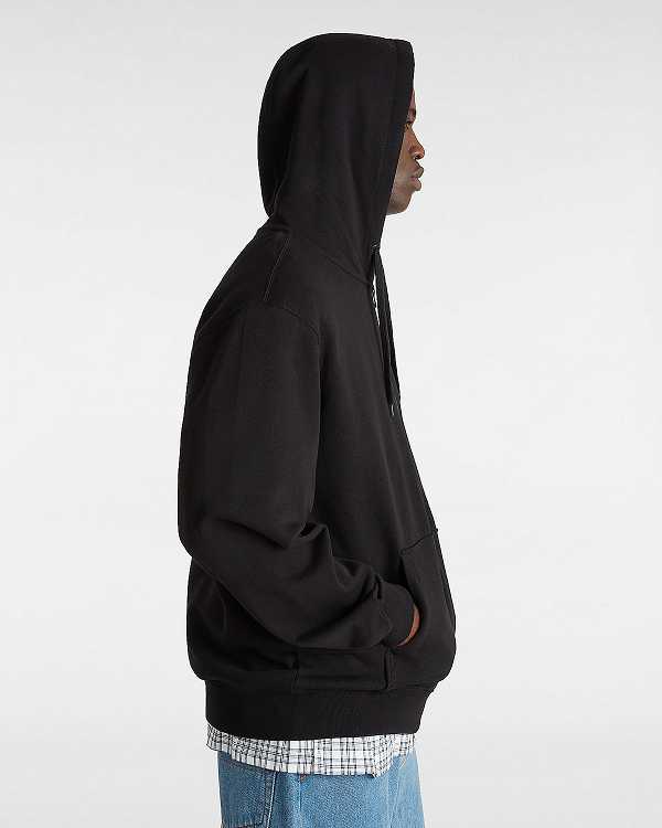Black Vans True Waves Men Hoodie | VN0273864