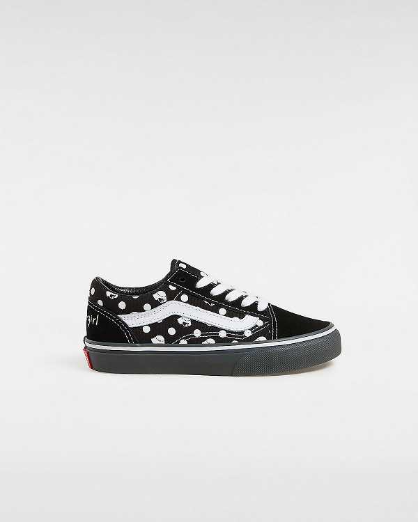 Black Vans Vans X Papergirl Old Skool (4-8 Years) Kids\' Sneakers | VN0587962