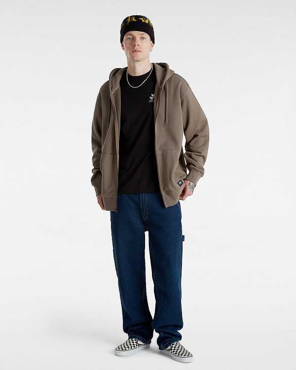 Black Vans Wrenched Men T Shirts | VN1768403