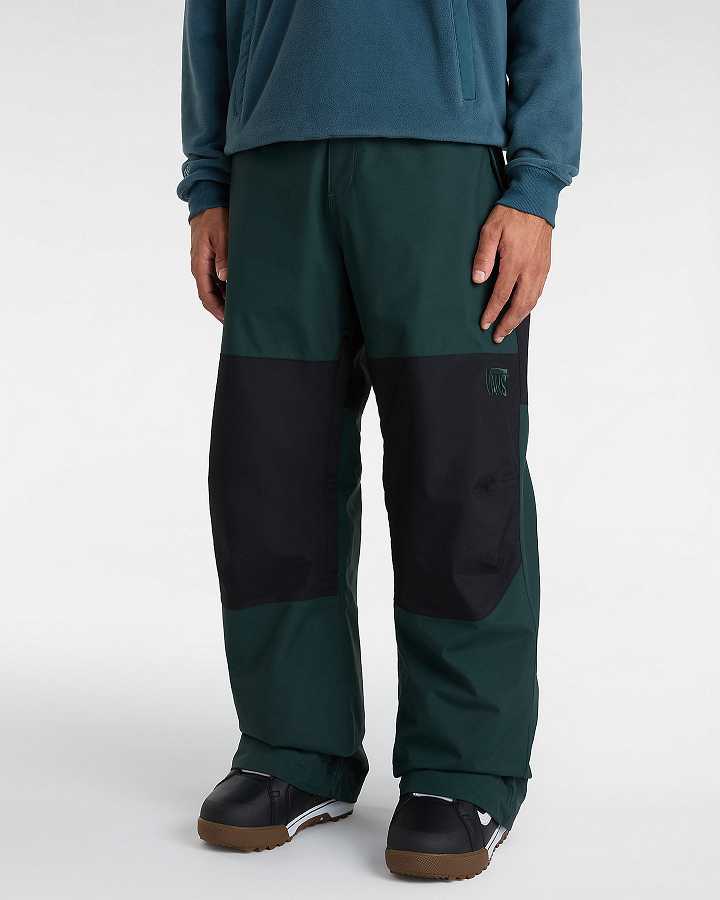 Black / Green Vans MTE Hellbound Men Pants | VN3596217
