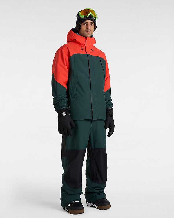 Black / Green Vans MTE Hellbound Men Pants | VN3596217