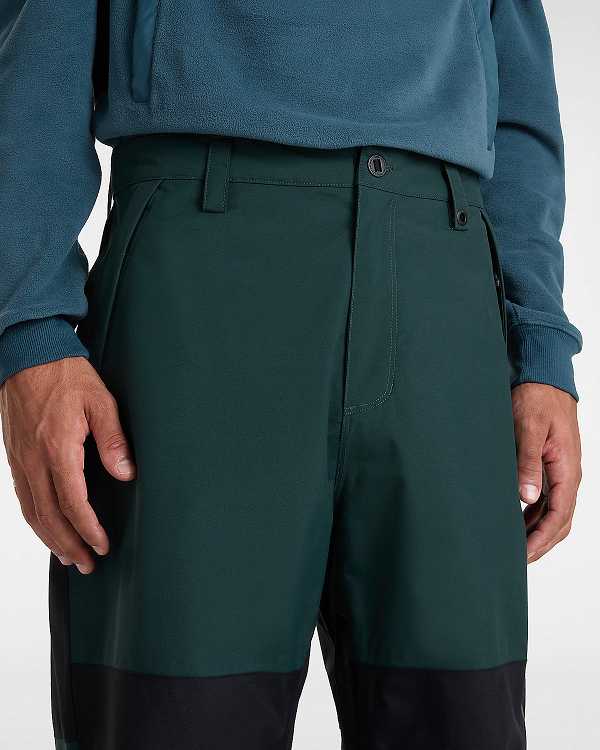 Black / Green Vans MTE Hellbound Men Pants | VN3596217