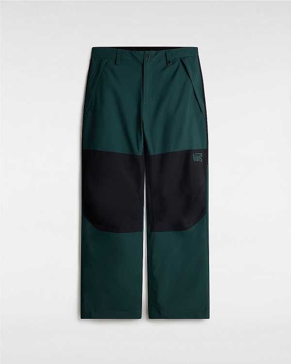 Black / Green Vans MTE Hellbound Men Pants | VN3596217