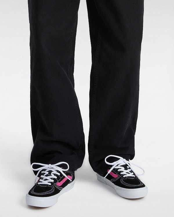Black / Pink Vans Rowley Men Skate Shoes | VN9627431
