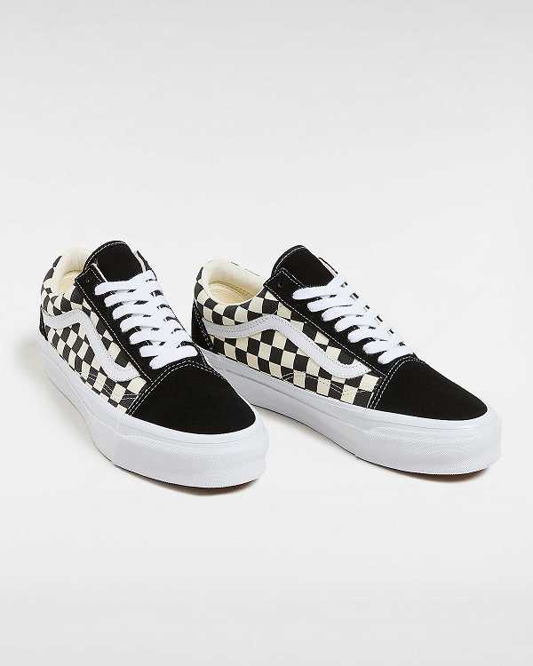 Black / White Vans Premium Old Skool 36 Women Skate Shoes | VN8294751