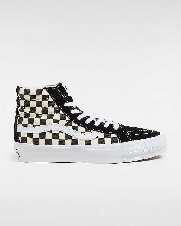 Black / White Vans Premium Sk8-Hi 38 Reissue Women Skate Shoes | VN0352719