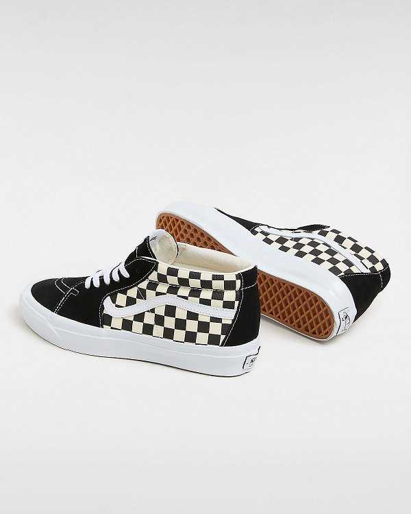 Black / White Vans Premium Sk8-Mid 83 Women Sneakers | VN1578290