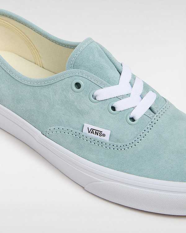 Blue Vans Authentic Pig Suede Women Sneakers | VN9027681