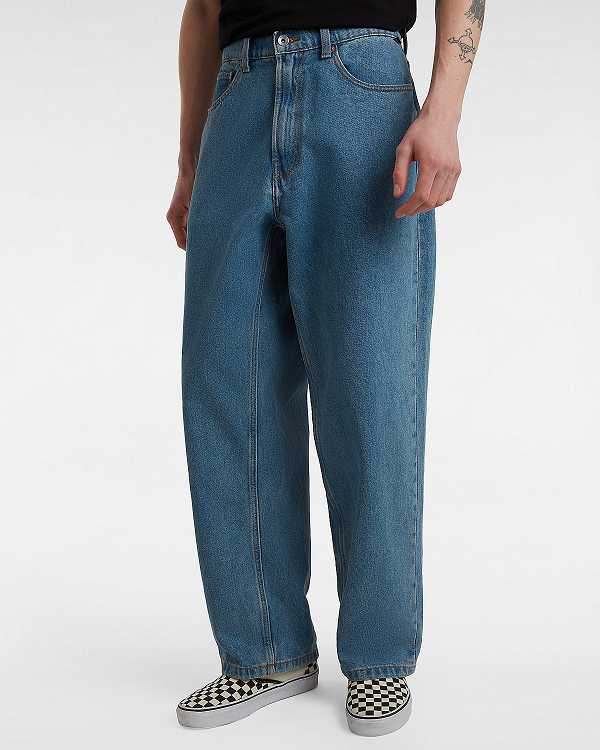 Blue Vans Check-5 Baggy Men Pants | VN9307651