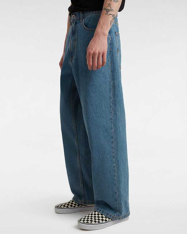 Blue Vans Check-5 Baggy Men Pants | VN9307651